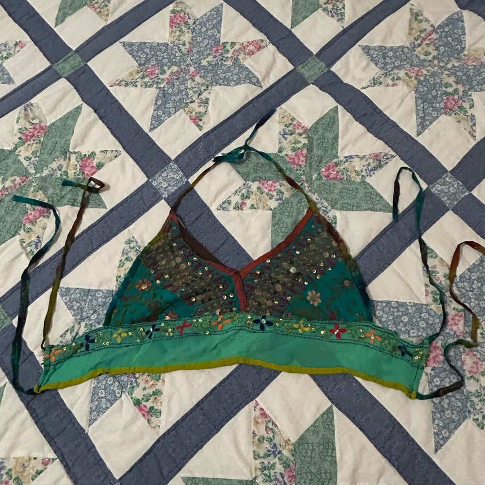 boho hippie crop top